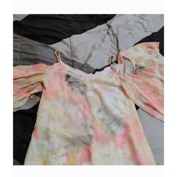 White House Black Market Pastel High Low Dress - Picture 2 of 9